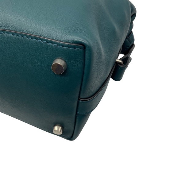 METIER LOST AT SEA TEAL BLUE VERITE CITY SMALL HANDMADE ITALIAN CALFSKIN LEATHER - Picture 12 of 14
